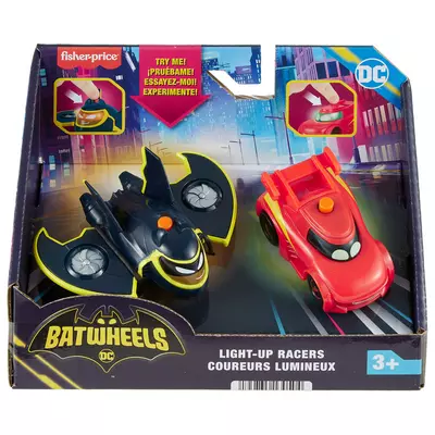 Fisher-Price: Batwheels világítós Redbird és Batwing 2 db-os kisautó szett 1/55 - Mattel