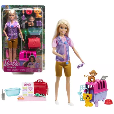 Barbie: Vadállatmentő karrierbaba kiegészítőkkel - Mattel