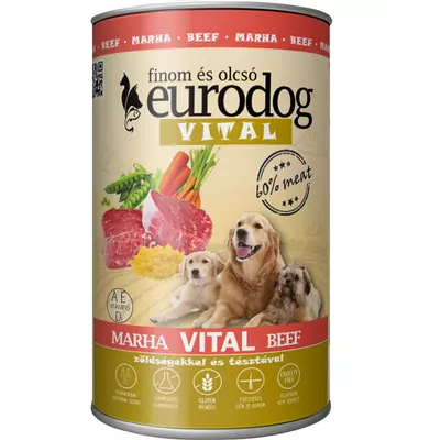 Eurodog vital marha kutyakonzerv 1240g