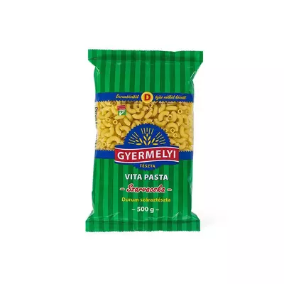 Gyermelyi Vita Pasta Chifferi Rrigati/ Szarvacska durum száraztészta 500 g