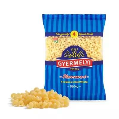 Gyermelyi olasz csavart 4 tojásos száraztészta 500 g