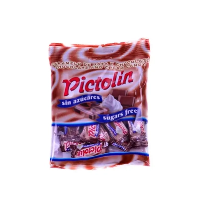 Pictolin cukormentes csokoládés ízesítésű, tejszínes cukorka édesítőszerrel 65g