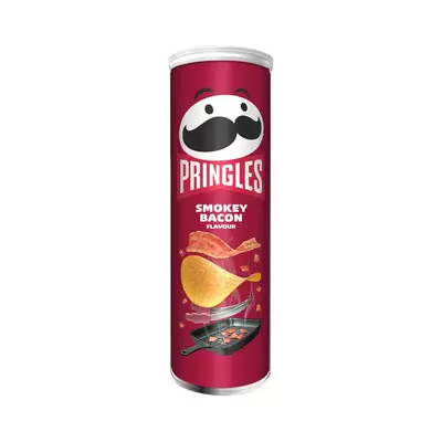 Pringles Smoky Bacon ízesítésű snack 165g