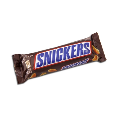 Snickers karamellás földimogyorós krémes szelet földimogyoró darabokkal tejcsokoládéba mártva 50 g