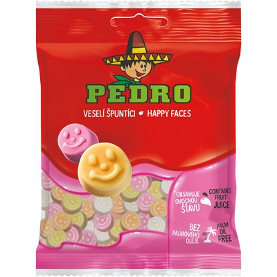 Pedro happy faces gumicukor 90g
