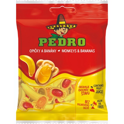 Pedro monkey & bananas gumicukor 80g