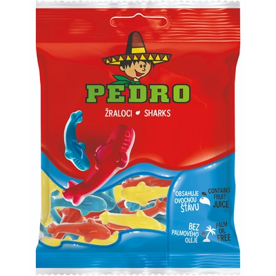 Pedro sharks gumicukor 80g