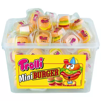 Trolli tégelyes hambureger 60x10g