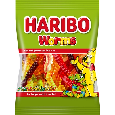 Haribo wummis neon kukac gumicukor 100g