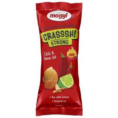 Mogyi Crasssh! Strong pirított földimogyoró chili &amp; lime ízű tésztabundában 60 g