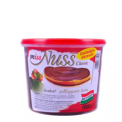 Miss Nuss Classic mogyorókrém 1kg