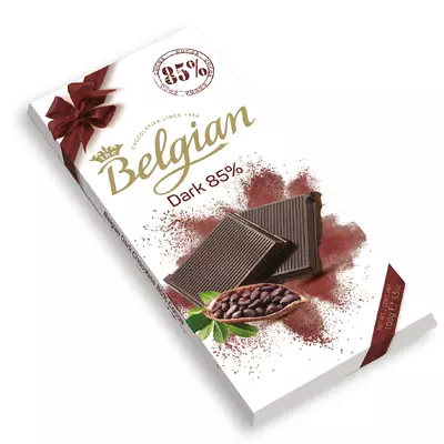 Belgian táblás 85%-os étcsokoládé 100g