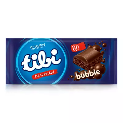 Tibi buborékos étcsokoládé 80g