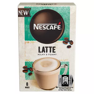 Nescafé Latte azonnal oldódó kávéspecialitás 8 x 15 g 