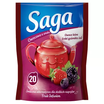 Saga erdeigyümölcs ízű gyümölcstea 20x1,7g