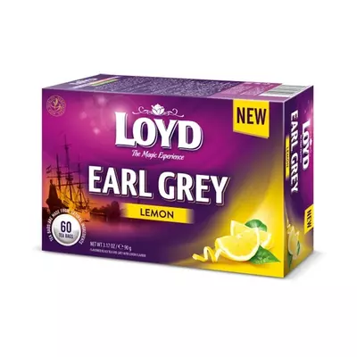 Loyd earl grey citromos tea 60x1,5g