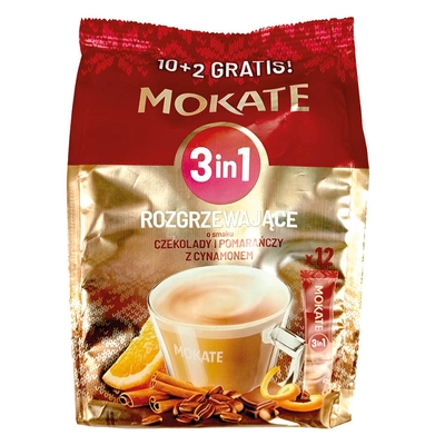 Mokate 3in1 narancs-faháj kávéspecialitás 12x17g
