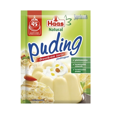 Haas Natural oroszkrém ízű puding 40g