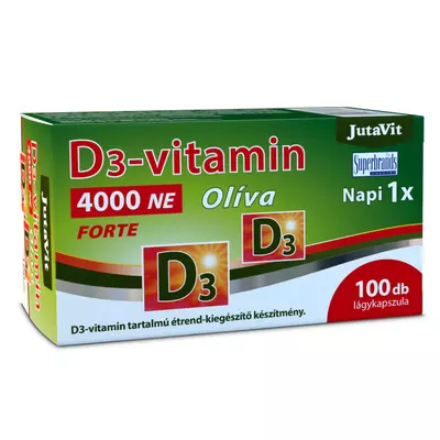 JutaVit D3-vitamin 4000 NE Oliva Forte lágy kapszula 100db