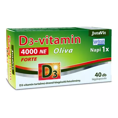 JutaVit D3-vitamin 4000 NE Oliva Forte lágy kapszula 40db