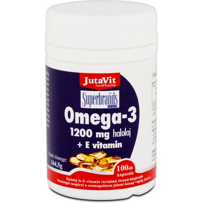 JutaVit Omega-3 1200 mg halolaj + E-vitamin lágy kapszula 100db