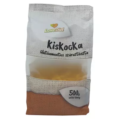 Lovediet gluténmentes száraztészta kiskocka 500 g