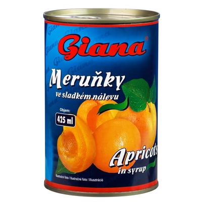 Giana sárgabarack konzerv 410 g