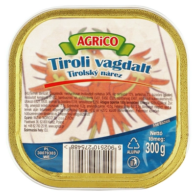 Agrico Tiroli vagdalt 300g