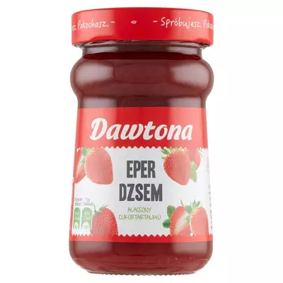 Dawtona alacsony cukortartalmú eper dzsem 280 g