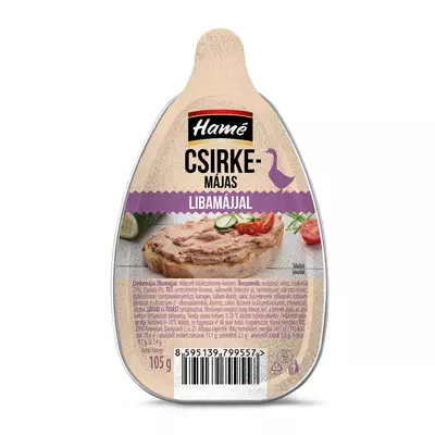 Hamé csirkemájas libamájjal 105 g