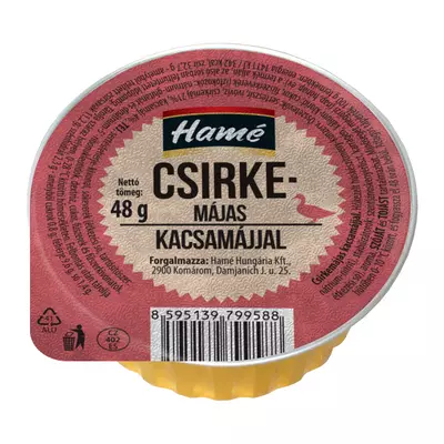 Hamé csirkemájas kacsamájjal 48 g