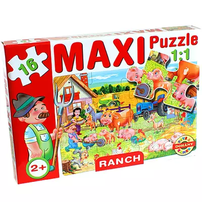 Maxi puzzle Háziállatokkal - D-Toys