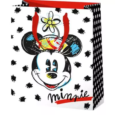 Minnie egér retro normál ajándéktáska 11x15x6cm