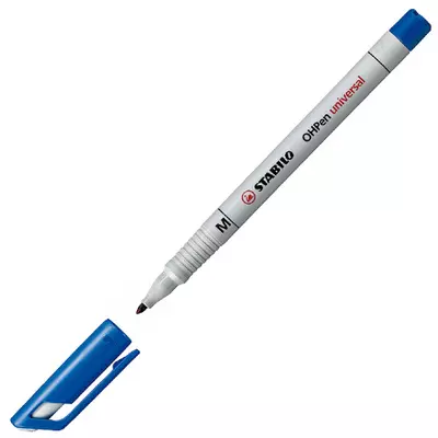 Stabilo: OHPen "M" 1,0mm vonalvastagságú kék alkoholos filctoll