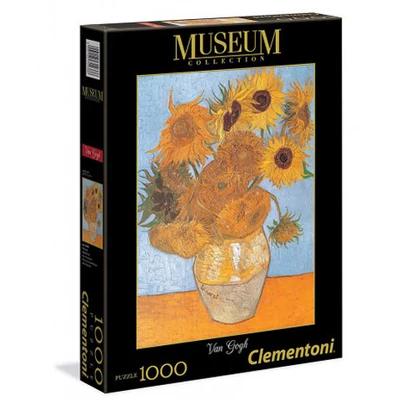 Museum Collection: Vincent Van Gogh - Váza tizenkét napraforgóval 1000 db-os puzzle - Clementoni