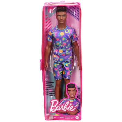 Barbie Fashionista fiú baba mintás szettben - Mattel