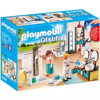 Playmobil: Anya és apa a fürdőszobában (9268)