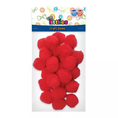 Piros pompon szett 15mm-es 60db