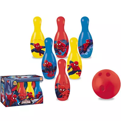 Pókember bowling szett 6db bábuval - Mondo Toys