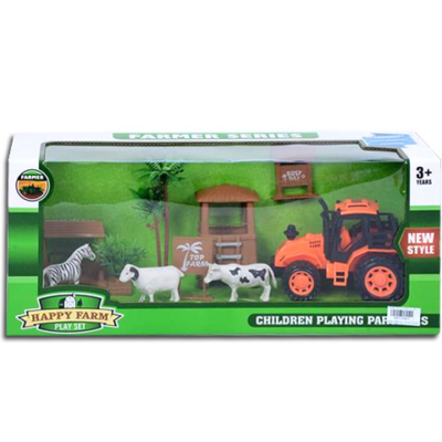 Happy Farm Traktor állatokkal és kiegészítőkkel