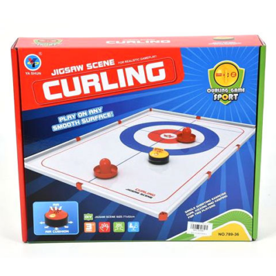 Asztali curling szett pályával