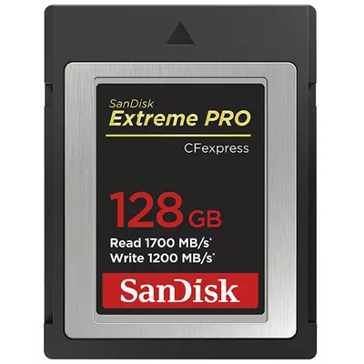 Sandisk Cf express extreme PRO® kártya 128GB, Type B, 1700MB/s 1200MB/s (186485)