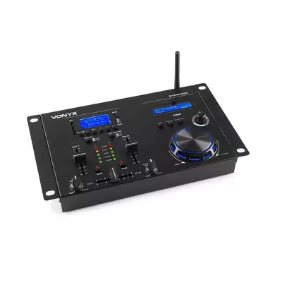 Vonyx STM3400 2+1 csatornás, DSP effektes DJ keverő, Jog tárcsa + BLUETOOTH