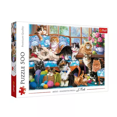 Macska család 500db-os puzzle - Trefl