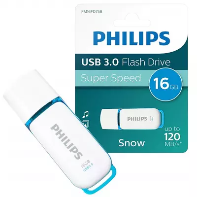 Philips Pendrive USB 3.0 16GB Snow Edition fehér-kék