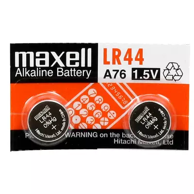 Maxell LR44 5x2 csomag (téphető bliszter) 1,5V alkáli gombelem