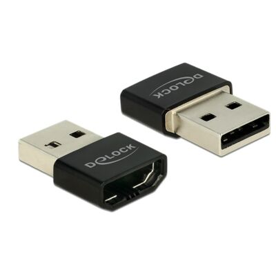 Delock adapter HDMI-A anya > USB A-típusú apa fekete