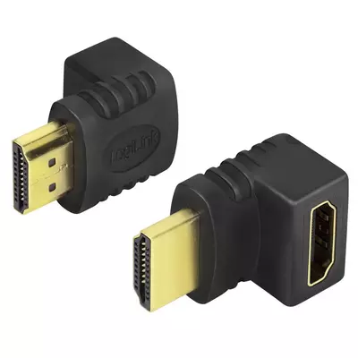 Logilink HDMI Adapter small size, AM to AF in 90 degree
