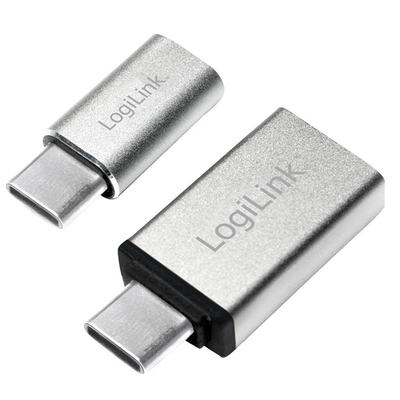 Logilink USB Adapter, USB 3.2 Gen 1x1 USB-C M to USB AF & Micro BF