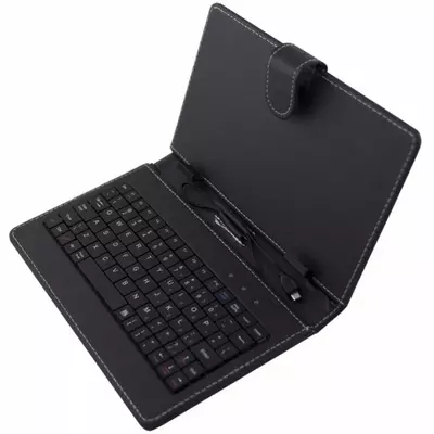 Esperanza 7,85" Univerzális tablet tok + billentyűzet (angol), fekete